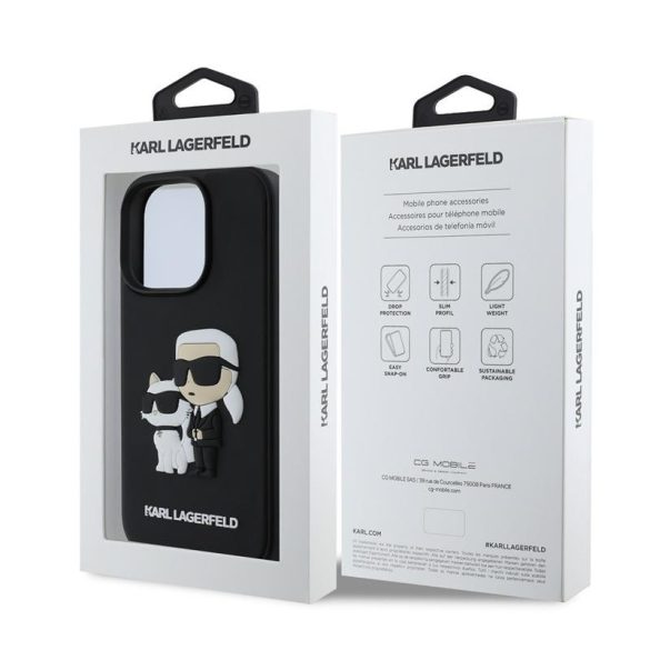 Apple iPhone 16 Pro KARL LAGERFELD KLHCP16L3DRKCNK Capac spate - Negru