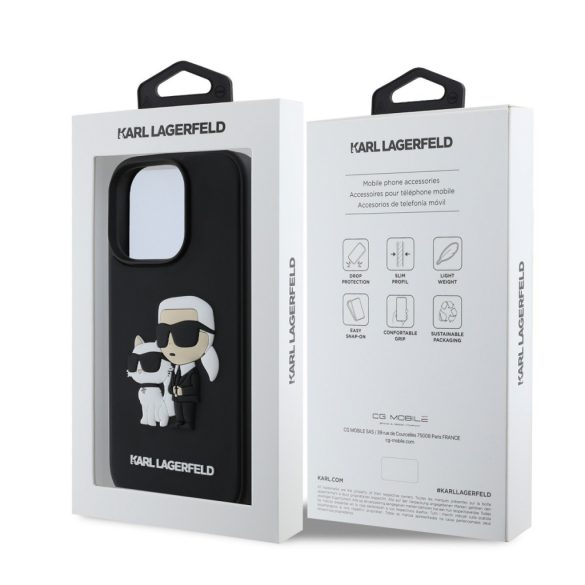 Apple iPhone 16 Pro Max KARL LAGERFELD KLHCP16X3DRKCNK Capac spate - negru