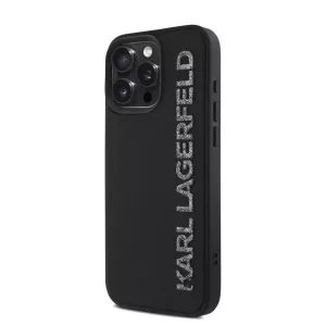 HUSĂ! - Apple iPhone 15 Pro KARL LAGERFELD KLHCP15LRBKGVCK Capac spate - Negru