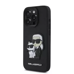   HUSĂ! - Apple iPhone 15 Pro KARL LAGERFELD KLHCP15LSANKCPK Capac spate - Negru