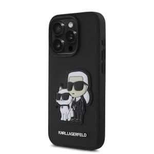 HUSĂ! - Apple iPhone 15 Pro KARL LAGERFELD KLHCP15LSANKCPK Capac spate - Negru