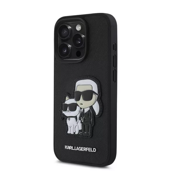 HUSĂ! - Apple iPhone 15 Pro KARL LAGERFELD KLHCP15LSANKCPK Capac spate - Negru