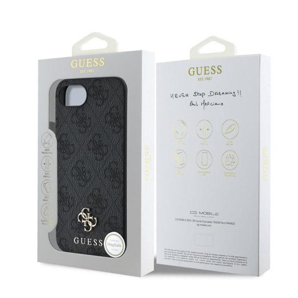 Apple iPhone 16e GUESS GUHMPSE4P4SM4MK MagSafe Back Cover - Gri