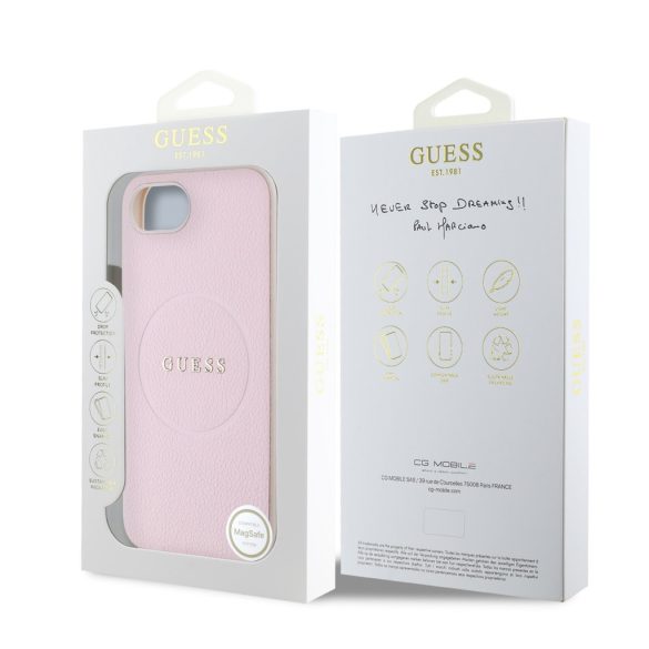 Apple iPhone 16e GUESS GUHMPSE4PGHSMMP MagSafe Back Cover - Roz