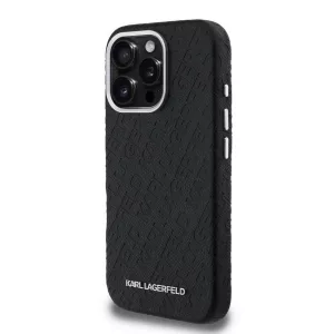 HUSĂ! - Apple iPhone 16 Pro KARL LAGERFELD KLHMP16LPGKLFOFK Magsafe Back Cover - Negru