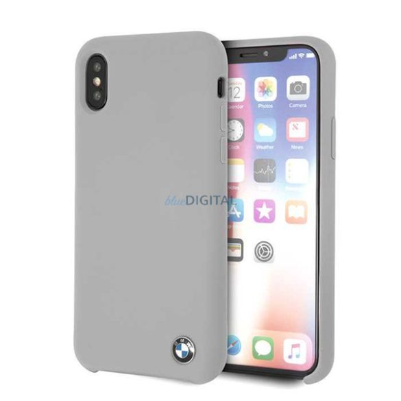 HUSĂ! - BMW capac spate Apple iPhone XS Max silicon gri