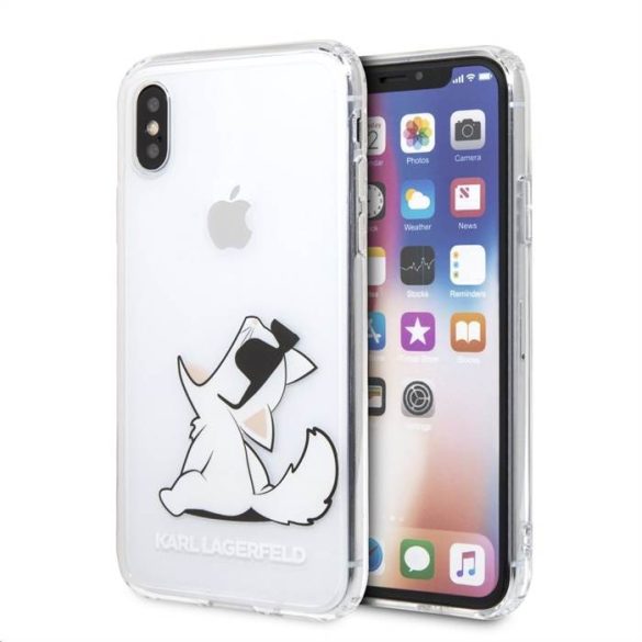 Husă din TPU pentru Apple iPhone X/XS KARL LAGERFELD KLHCPXCFNRC - transparentă