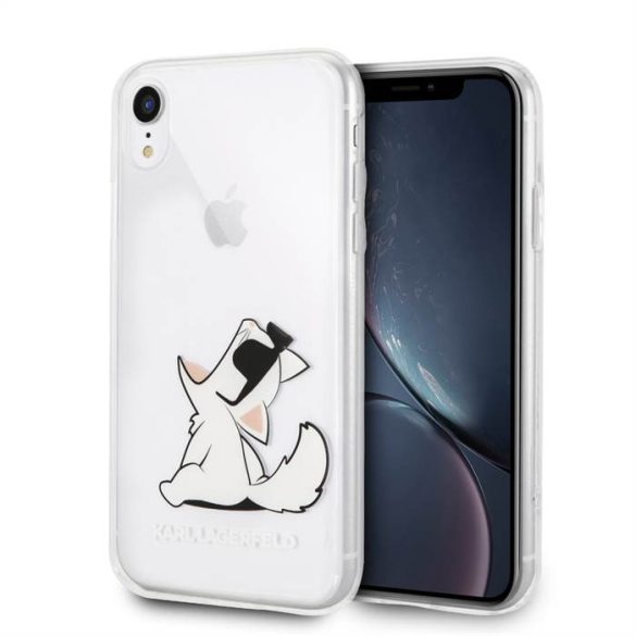 Husă din TPU Apple iPhone XR KARL LAGERFELD KLHCI61CFNRC - Transparentă