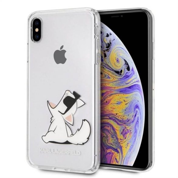 Husă din TPU pentru Apple iPhone XS Max KARL LAGERFELD KLHCI65CFNRC - Transparentă