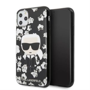 Husa din spate Apple iPhone 11 Pro Max KARL LAGERFELD KLHCN65FLFBBK - negru