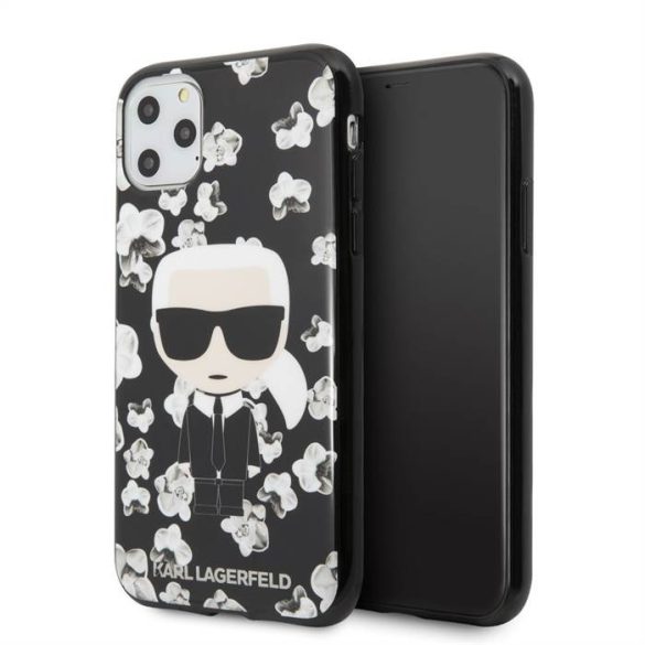 Husa din spate Apple iPhone 11 Pro Max KARL LAGERFELD KLHCN65FLFBBK - negru