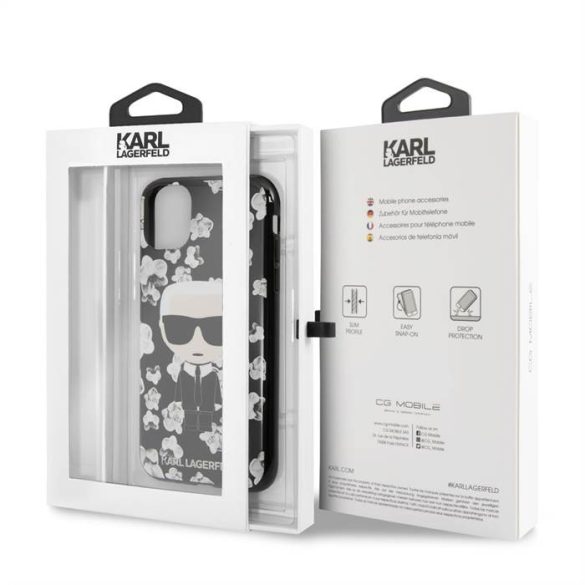 Husa din spate Apple iPhone 11 Pro Max KARL LAGERFELD KLHCN65FLFBBK - negru
