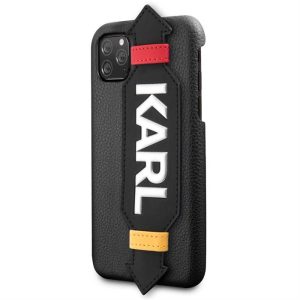 Husa din piele Apple iPhone 11 Pro KARL LAGERFELD KLHCN58HDAWBK - negru