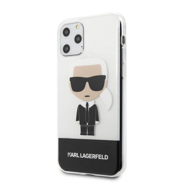 Husă din TPU pentru Apple iPhone 11 Pro KARL LAGERFELD KLHCN58TPUTRIC - neagră