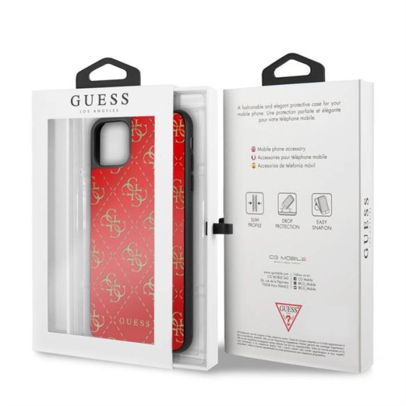 Husa din spate Apple iPhone 11 Pro Max GUESS GUHCN654GGPRE - rosie
