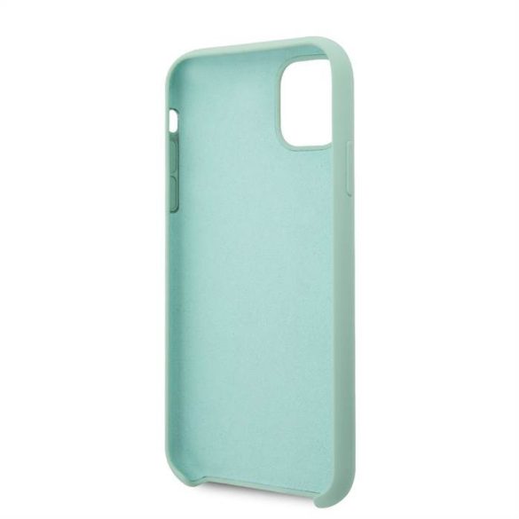 Apple iPhone 11 Pro GUESS GUHCN58LSLMGGR Husă spate din silicon lichid - Mint