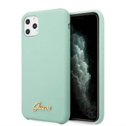   HUSĂ! - Husă din spate din silicon lichid pentru Apple iPhone 11 Pro Max GUESS GUHCN65LSLMGGR - mentă