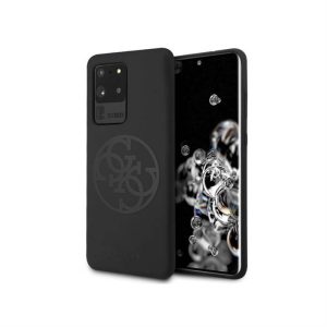 Husă spate din silicon lichid GUESS GUHCS69LS4GBK Samsung S20 Ultra - neagră