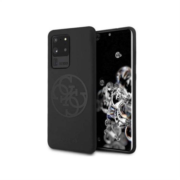Husă spate din silicon lichid GUESS GUHCS69LS4GBK Samsung S20 Ultra - neagră