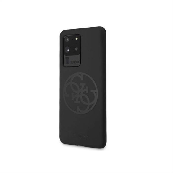 Husă spate din silicon lichid GUESS GUHCS69LS4GBK Samsung S20 Ultra - neagră