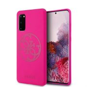   Husa din spate din silicon lichid GUESS GUHCS62LS4GFU Samsung S20 - Magenta