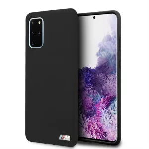 HUSĂ! - Husă din spate din silicon lichid pentru Samsung S20 Plus BMW BMHCS67MSILBK - neagră