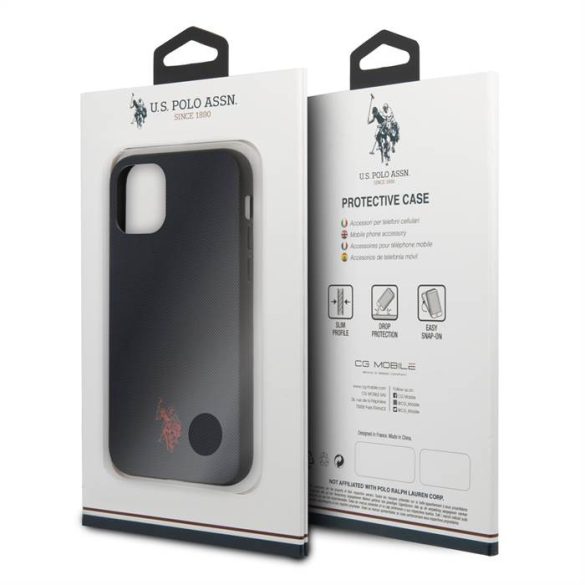 Apple iPhone 11 Pro U.S.Polo USHC58PUNV Husă spate din piele - Albastru