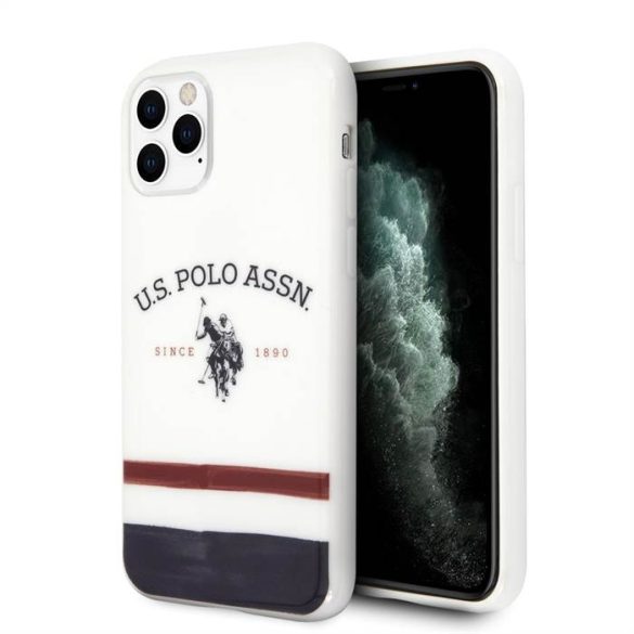 Husă din spate Apple iPhone 11 Pro Max U.S.Polo USHC65PCSTRB - albă