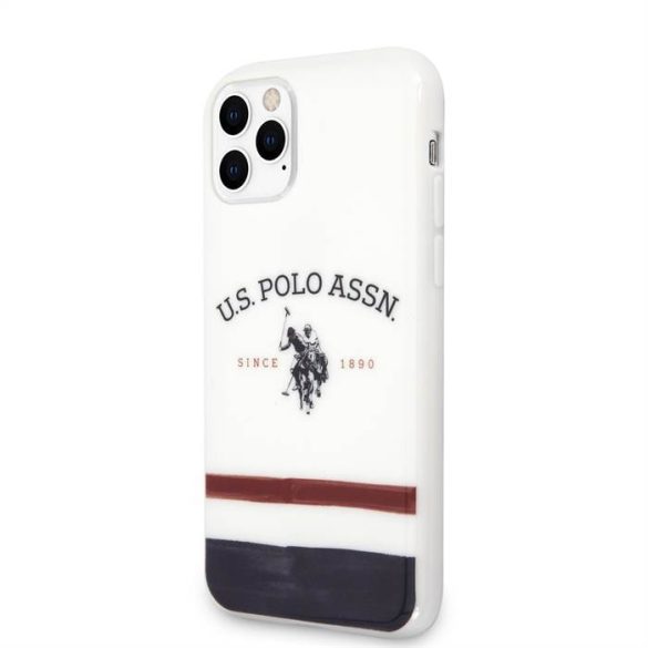 Husă din spate Apple iPhone 11 Pro Max U.S.Polo USHC65PCSTRB - albă