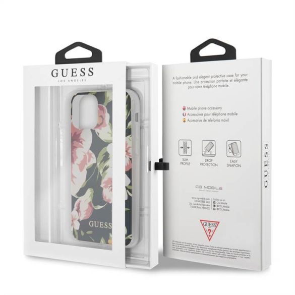 Husă din TPU pentru iPhone 11 Pro Max GUESS GUHCN65IMLFL03 - Floare 3