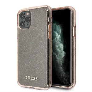 Husă din spate TPU cu sclipici pentru Apple iPhone 11 Pro GUESS GUHCN58PCGLPI - roz