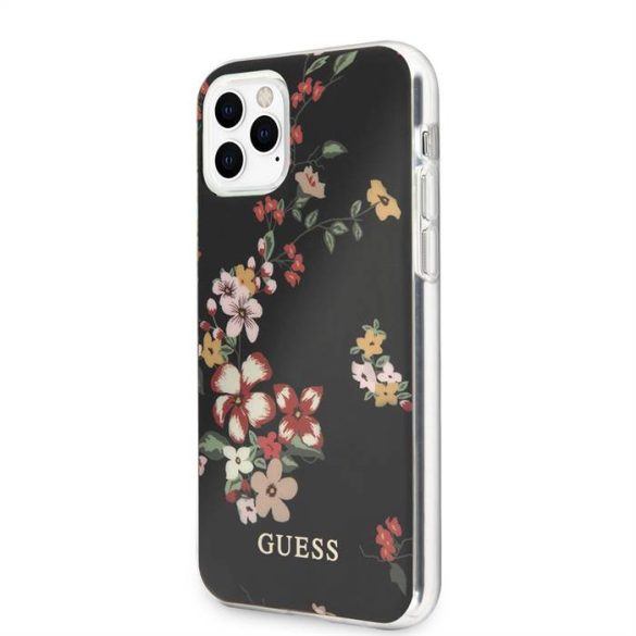 Husă din TPU pentru iPhone 11 Pro GUESS GUHCN58IMLFL04 - Floare 4