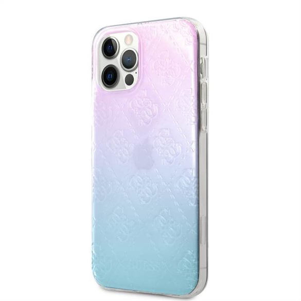 Husa din spate Apple iPhone 12 Pro Max GUESS GUHCP12L3D4GGBP - roz/albastru deschis