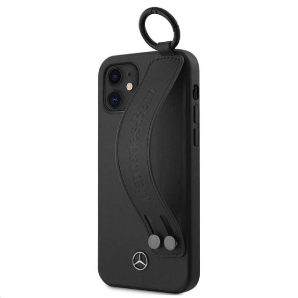 Husă din piele Apple iPhone 12 Mini Mercedes MEHCP12SLSSBK - neagră
