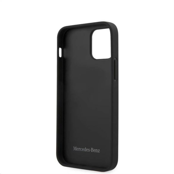 Husă din piele Apple iPhone 12 Mini Mercedes MEHCP12SLSSBK - neagră