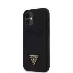   HUSĂ! - Husă din spate din silicon lichid pentru Apple iPhone 12 Mini GUESS GUHCP12SLSTMBK - neagră