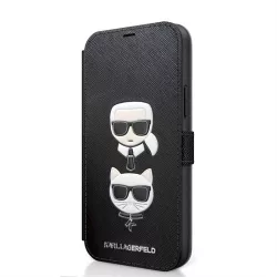   HUSĂ! - Carcasa Apple iPhone 12/12 Pro KARL LAGERFELD KLFLBKP12MSAKICKCBK - Negru