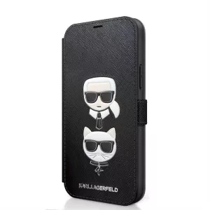 HUSĂ! - Carcasa Apple iPhone 12/12 Pro KARL LAGERFELD KLFLBKP12MSAKICKCBK - Negru