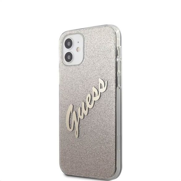 Husa din spate Apple iPhone 12 Mini GUESS GUHCP12SPCUGLSGO - Aur