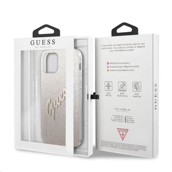 Husa din spate Apple iPhone 12 Mini GUESS GUHCP12SPCUGLSGO - Aur