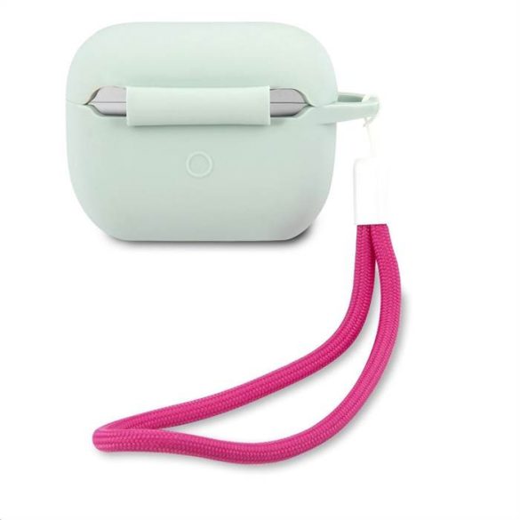 Suport Apple Airpods Pro GUESS GUACAPLSVSBF din silicon lichid - Albastru deschis