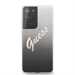  HUSĂ! - Husă spate Samsung S21 Ultra GUESS GUHCS21LPCUGLSBK - neagră
