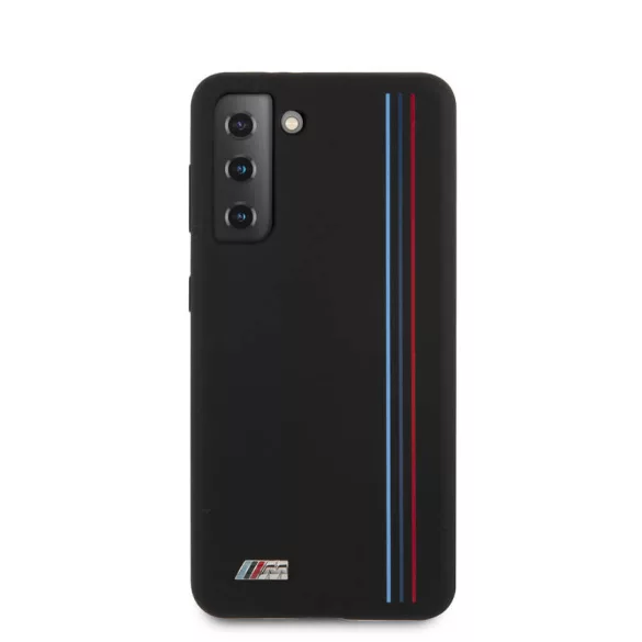 HUSĂ! - Samsung S21 Ultra BMW BMHCS21LSIVTBK Capac spate din silicon lichid - negru