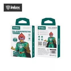   Film de sticlă rezistent la șocuri Apple iWatch 7/8 45 mm Inkax GLW-01 2.5D - negru