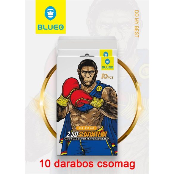 Huawei P Smart 2020/Y8P/Honor 30 Lite Blueo Lite 2.5D 10 buc. Film de sticla plina - negru