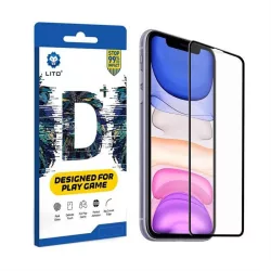   Apple iPhone 12 Pro Max Lito D+ 2.5D Film de sticlă complet anti-orbire - negru