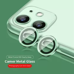   Apple iPhone 11 Lito S+ Film de protecție din sticlă pentru cameră metalică 3D - verde