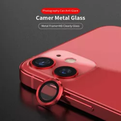   Apple iPhone 12 Mini/12 Lito S+ 3D Metal Camera Folie - Roșu