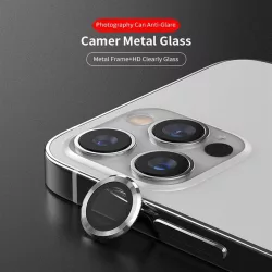   Apple iPhone 12 Pro Max Lito S+ 3D Metal Camera Folie protecție ecran - Argint