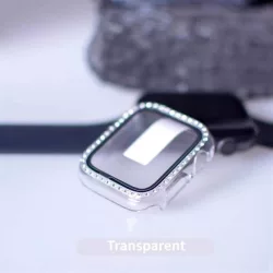   iWatch 4/5/6/SE 40mm Lito S+ Pebbled sticlă Front Husă - Transparent